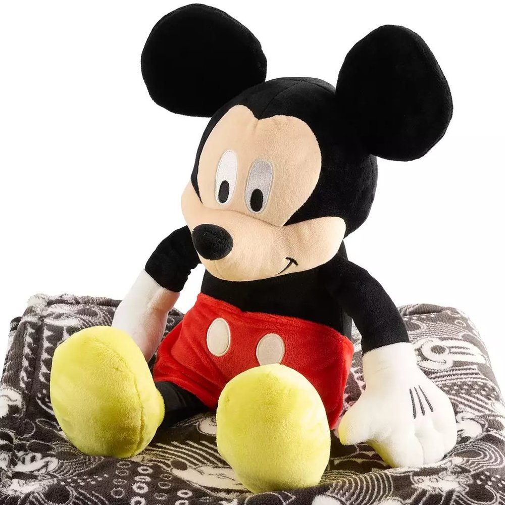 Mickey Mouse Pillow Buddy and Throw Blanket NWT - Picture 4 of 9